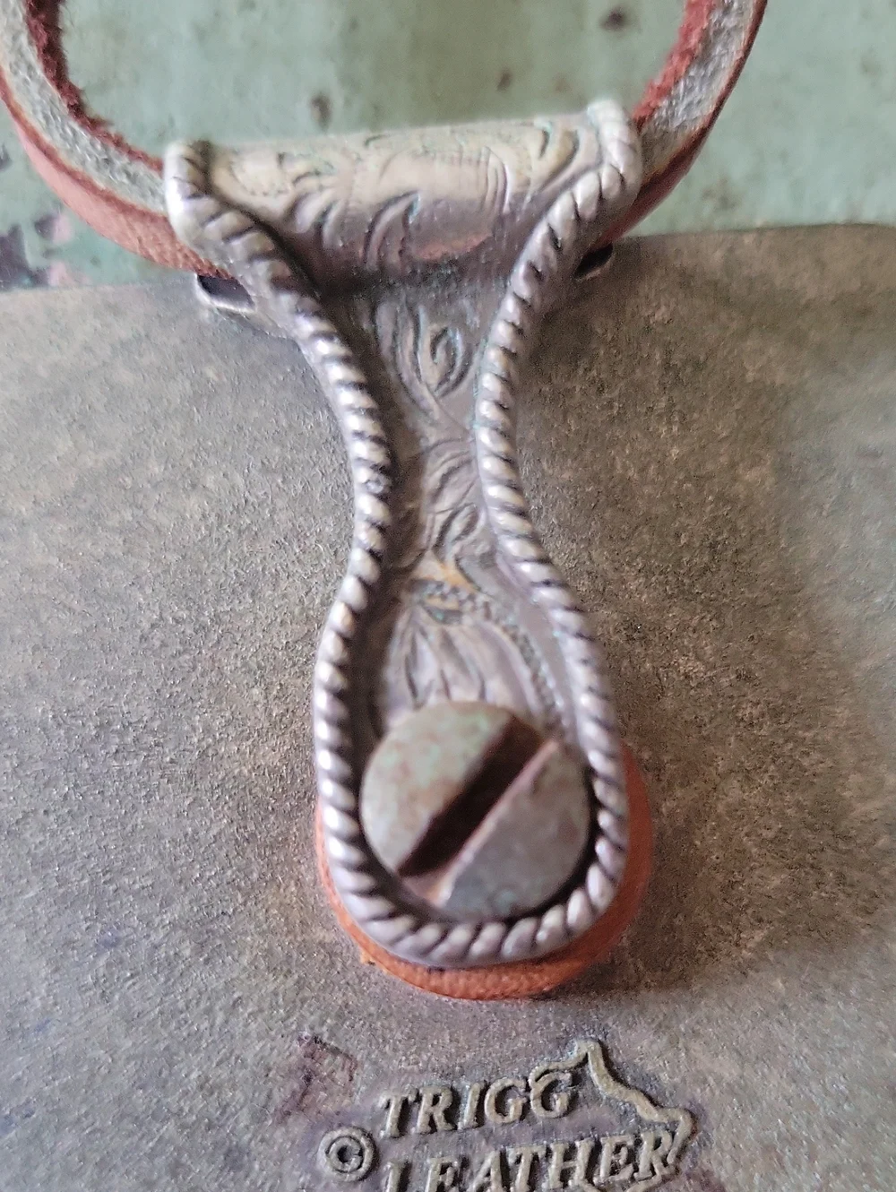 Uni Sex Brown Cowhide Long Necklace Pendant - Trigg Leather